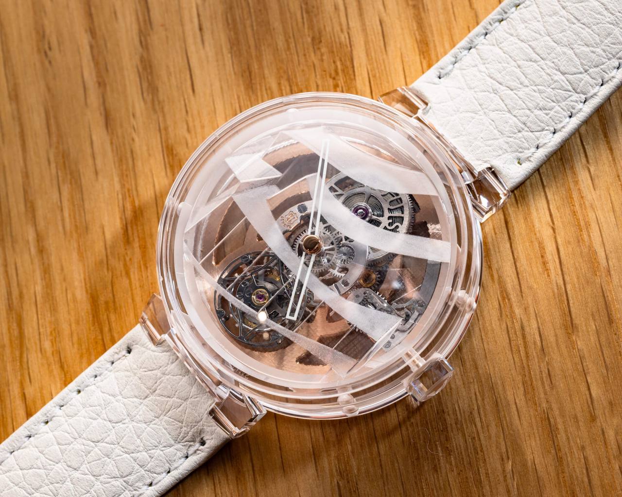 Louis Vuitton x Tambour Moon Flying Tourbillon Poinçon De Genève Sapphire