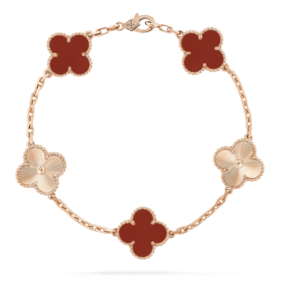 Vintage Alhambra bracelet, 5 motifs Vintage Alhambra bracelet, 5 motifs